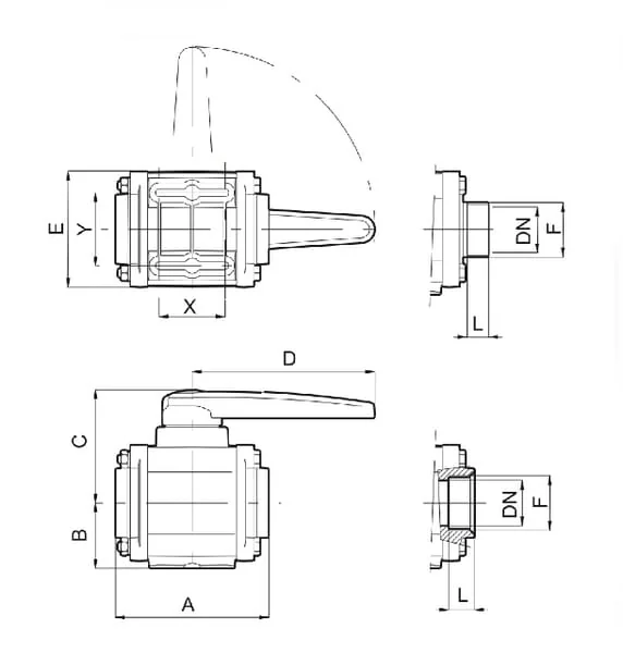 Arag - 453007A99 - Ball Valve 2-Way 3" 8 Bar