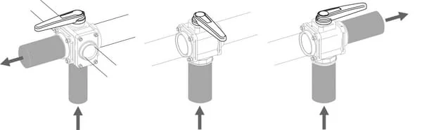 Arag - 453027A99 - Ball Valve 3-Way 3" PP L