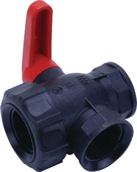 Arag - 45521115 - Ball Valve 1 1/4" Interrupted 3-Way