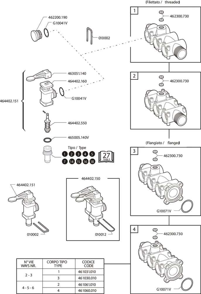 Arag - 461020 - Section Valve 2 Sections