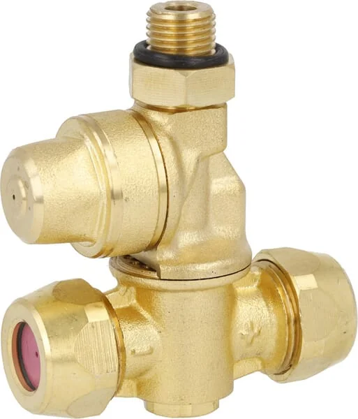 Arag - F20002 - Double Brass Nozzle Holder Ceramic Plate