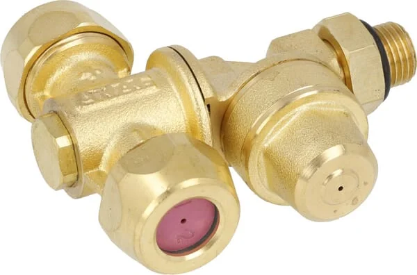 Arag - F20002 - Double Brass Nozzle Holder Ceramic Plate