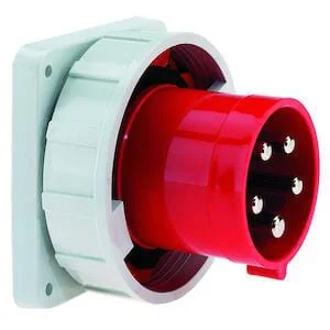 Bals - B002838 - Cee Machine Plug with Flange 63A 5P 400V IP67
