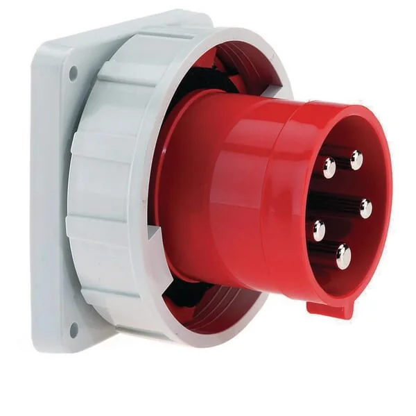 Bals - B028180 - Cee Machine Plug with Flange 63A 5P 400V IP67