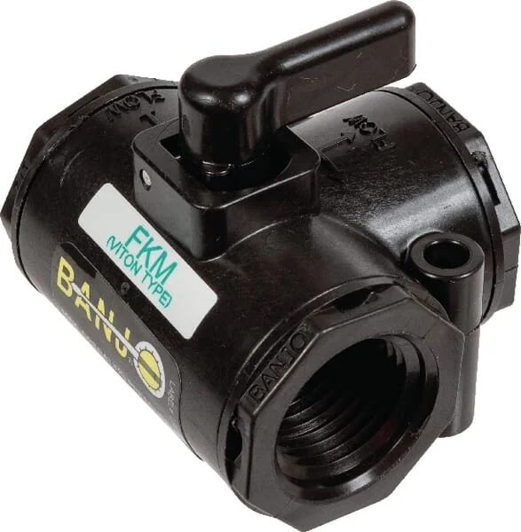Banjo - LV050SLV - Valve 1/2" Side Load 3xFemale NPT