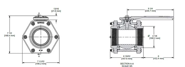Banjo - V300FP - Ball Valve 3" FP