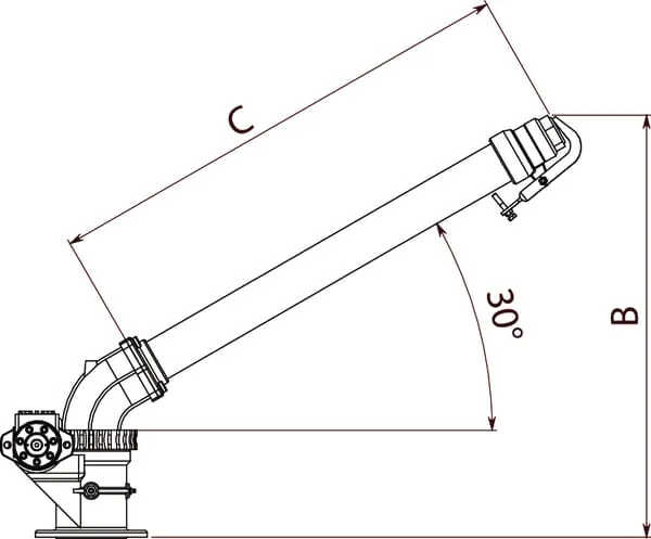 Battioni Pagani - 6100300029 - Hydraulic Swivel Gun 4" Adjustable