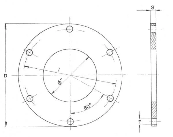 Battioni Pagani - 6310000Z - Flange 6" 6 Holes