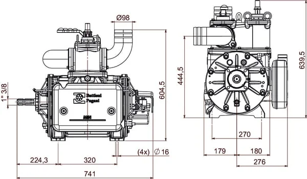 Battioni Pagani - BALLAST16500D - Vacuum Pump Direct Drive AL CCW D100 LL Battioni Pagani
