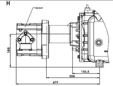 BATTIONI PAGANI - KPSB490HRA100 - Vakuumpumpe Hydraulikantrieb