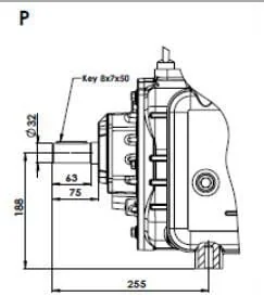 BATTIONI PAGANI - KPSB490PRA100 - Vakuumpumpe Riemenantrieb