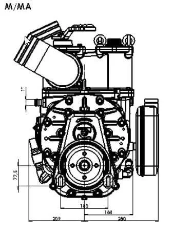 Battioni Pagani - KPSB550MA100 - Vakuumpumpe 540 U/min 15270 l/min mit Automatischer Schmierung und Ballast