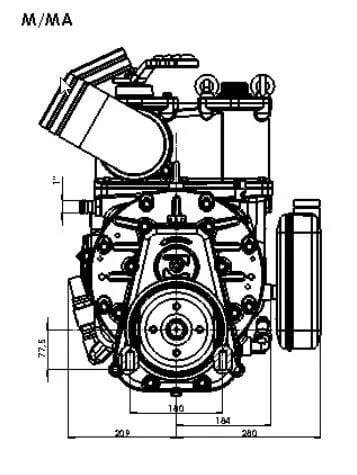 Battioni Pagani - KPSB550PRA100 - Vakuumpumpe Riemenantrieb 15270 l/min mit Automatischer Schmierung und Ballast