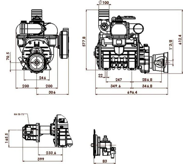 Battioni Pagani - MEC11000HAB - Vacuum Pump Hydraulic Drive, Auto-Lube And Ballast Battioni Pagani