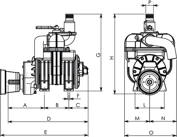 Battioni Pagani - MEC3000A - Vacuum Pump 540 ccw Auto-lube Battioni Pagani