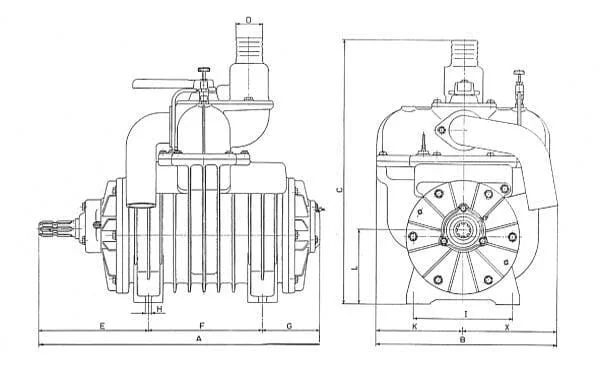 Battioni Pagani - MEC6500DLA - Vacuum Pump Direct Drive CCW Auto-Lube Battioni Pagani