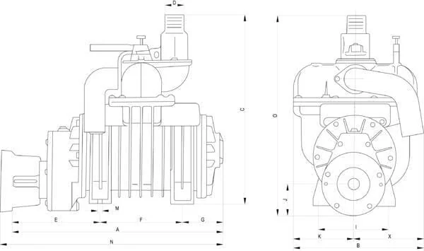 Battioni Pagani - MEC6500MDU - Vacuum Pump Double Tank Connection Battioni Pagani