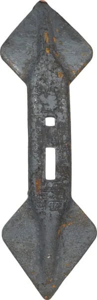 Battista Porteri - CP2821 - Cultivator Point 450x135x19.5 mm, Double-Sided, Curved, 2 Holes