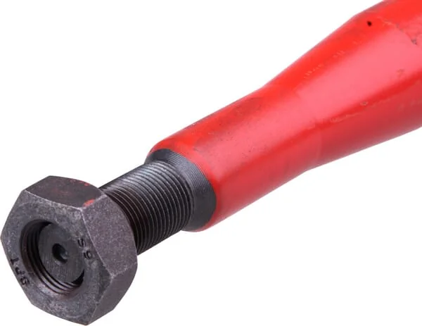Battista Porteri - FT12 - Laderzinken Gerade Quadratprofil 37x800mm Spitze Mit M20x1.5mm Mutter Rot