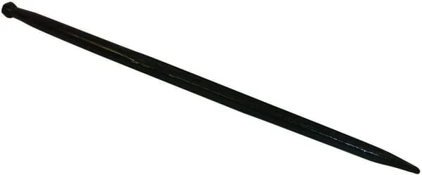 Battista Porteri - FT17 - Laderzinken Gerade Doppel-T-Profil 42x1100mm Spitze Mit M28x1.5mm Mutter Schwarz