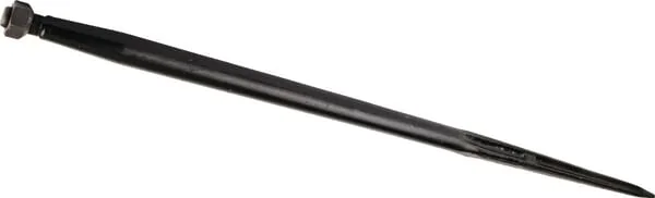 Battista Porteri - FT19 - Laderzinken Gerade Doppel-T-Profil 42x1400mm Spitze Mit M28x1.5mm Mutter Schwarz