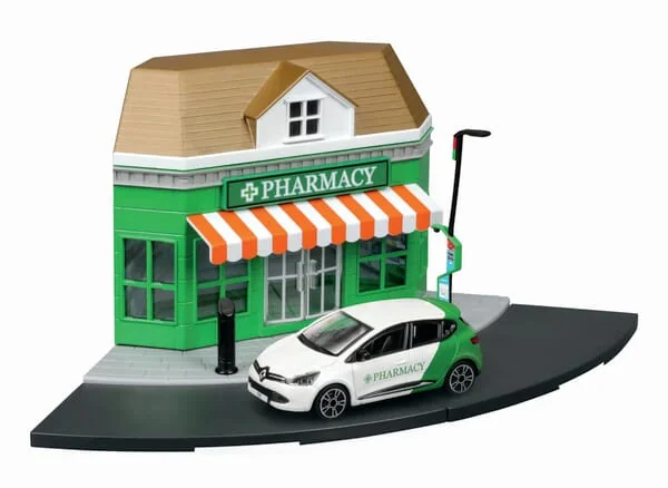 Bburago - BB1831511 - City Pharmacy With 1 Car 1:43