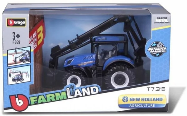Bburago - BB1831669 - New Holland T7.315 Forestry Tractor And Logging Loader