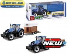 Bburago - BB1844060N - Agricultural Tractor And Trailer New Holland T7.315