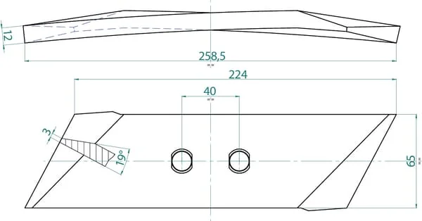Bellota - KK053090BN - Reversible Point RH