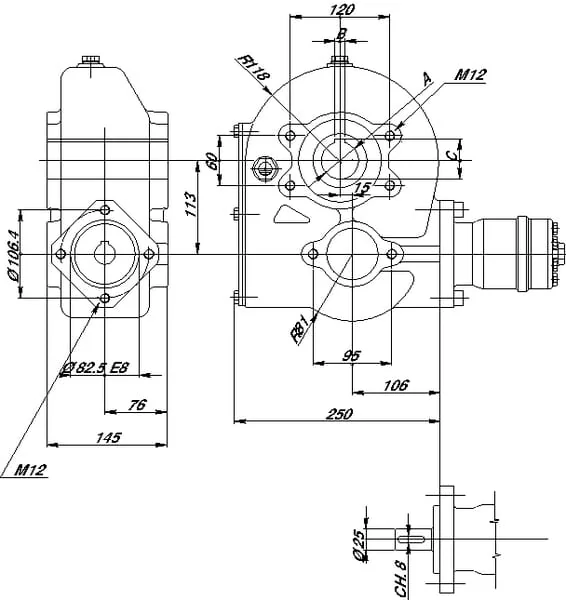 Berma - RT19035 - Gearbox, 10.2:1, Diameter 35