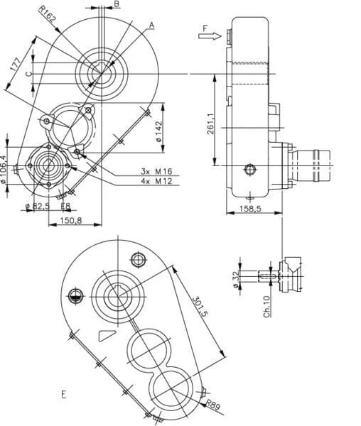 Berma - RT43055 - Gearbox 10.9:1