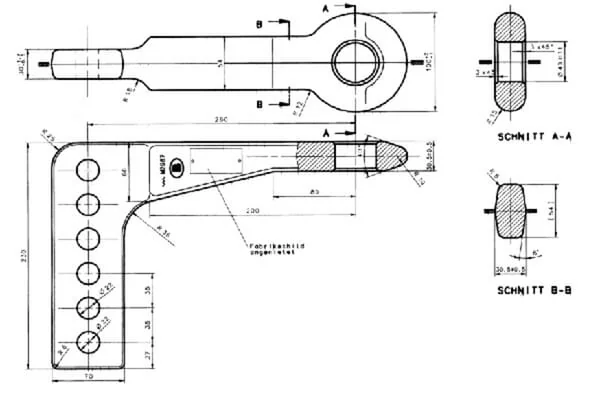 Bernhofer Gesenkschmiede - 30000116 - Square Hitch Eye