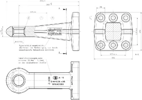 Bernhofer Gesenkschmiede - 30000802 - Towing Eye With Flange