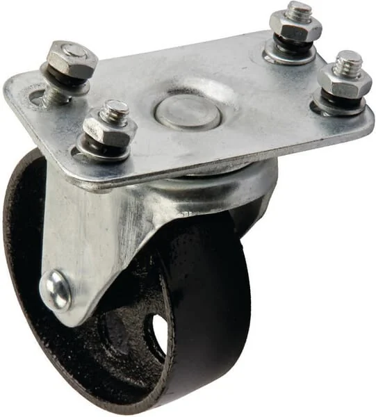 Big Red - G320021 - Caster Wheel Swivel, Steel Wheel: Diameter 88, Plate Fitting, Big Red