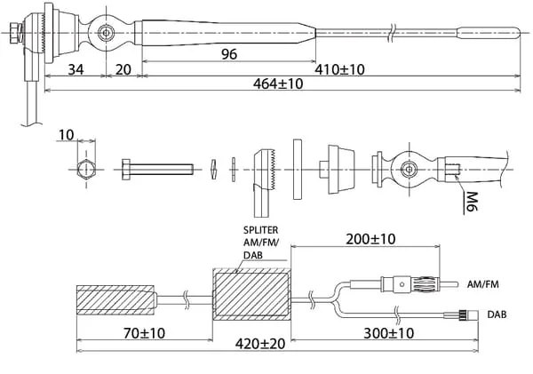Blaupunkt - 2006018000000 - Antenna AM FM DAB+