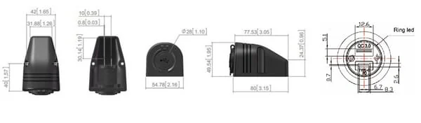 Blaupunkt - GSM053 - USB-C + USB-A Socket 12/24V Surface Mount