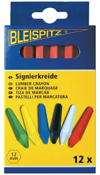Bleispitz - HG0174 - Bleispitz Marking Chalk Black a. 12 Pieces