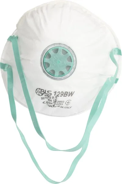 BLS - BLS8006184P015 - BLS 129BW FFP2 R D Facepiece Valved 15pcs