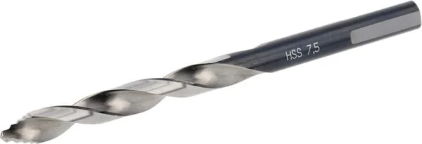 Bohrcraft - 12020700750 - Drill 7.5 mm HSS-DIN 338-G Turbo Step
