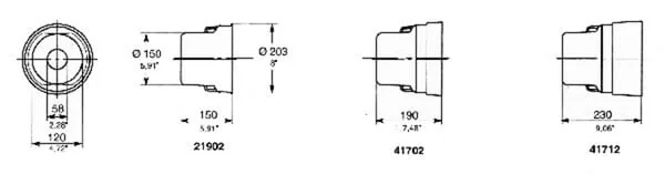 Bondioli Pavesi - 21902CE - Guard Cone Diameter D=150/203 L=1