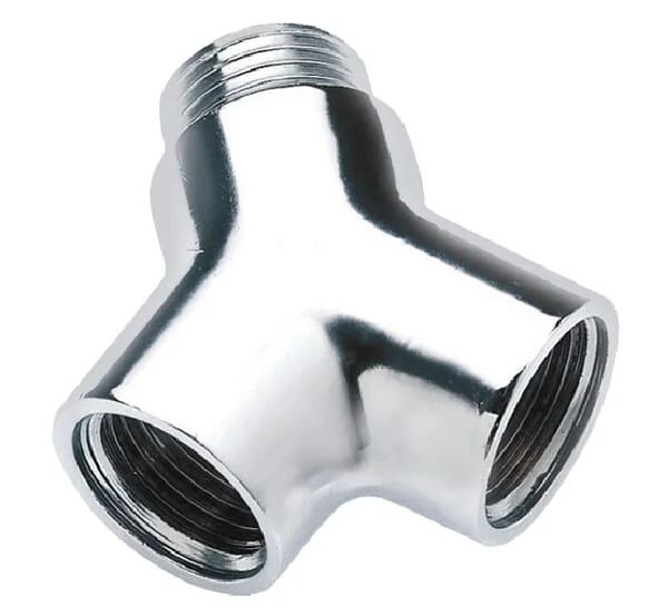 Bonfix - 81500CR - Y-Piece Female/Male/Female 1/2" Cr