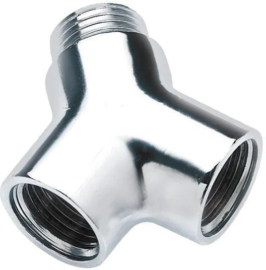 Bonfix - 81500CR - Y-Piece Female/Male/Female 1/2" Cr