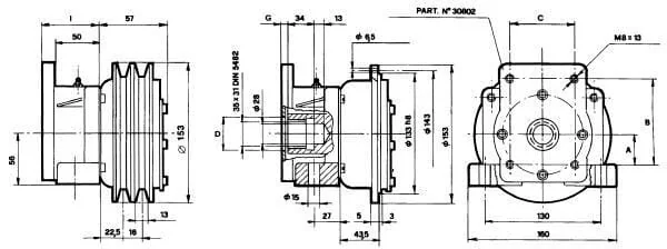Borelli - EMKGR1224VHD - Borelli EM Coupling 24V. 14 Kgm