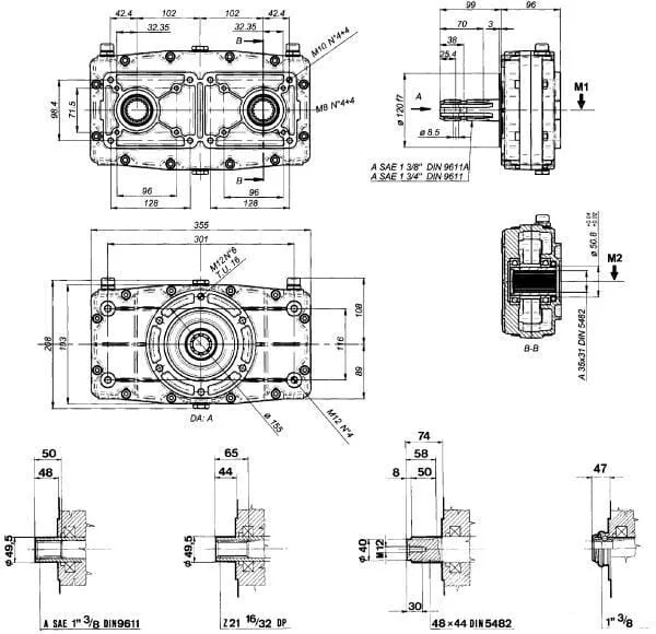 Borelli - GBF30D115 - Gearbox GBF-30-D-1-1.5