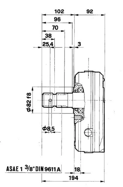 Borelli - GBF30S220 - Gearbox GBF-30-S-2-2.0 (F/GR3)
