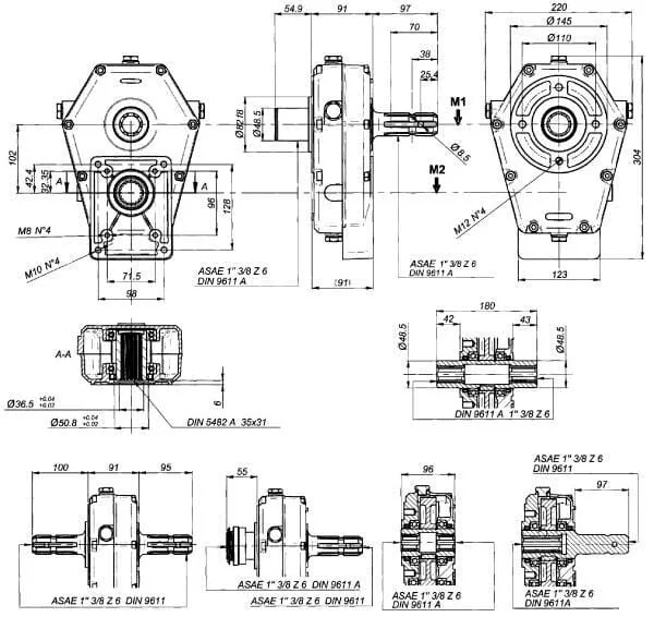 Borelli - GBF30ST635 - GBF-30-ST-6-3.5 Pre Stage Gearbox
