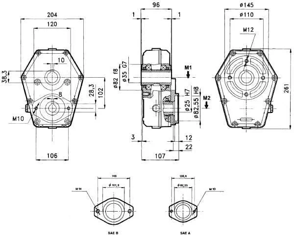 Borelli - GBR30ST429 - Gearbox GBR-30-ST-4-0.29