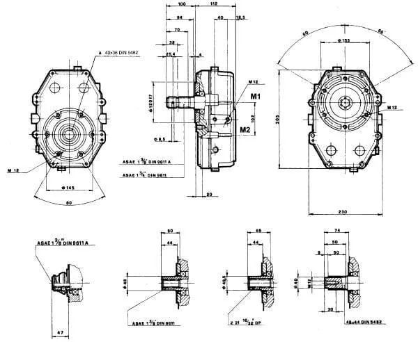 Borelli - GBU35S130 - Borelli Gearbox GBU-35-S-1-3.0 (AS)