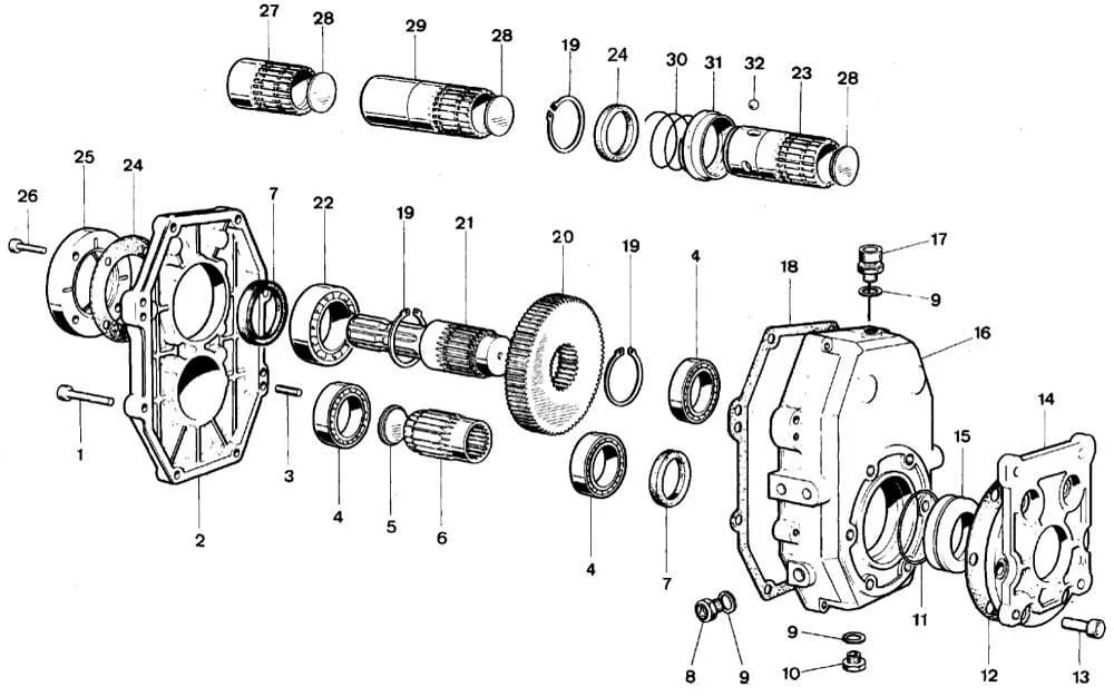 Borelli - GBU35S238 - Borelli Gearbox GBU-35-S-2-3.8 (BU)