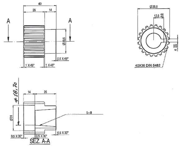 Borelli - MO3020L - Splined Hub